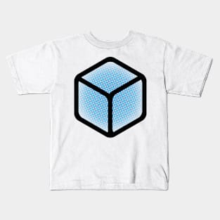 Cube Halftone Pixel Burst Kids T-Shirt